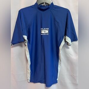 Island‎ Magic Beachwear Rash Guard Size Mens XL  Blue